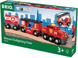 Brio brandweer trein speelgoed - Trein van de brandweer 33844