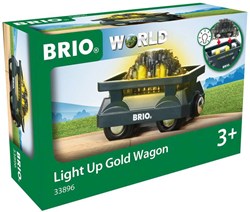 Brio train jouet Wagon Or lumineux - accessoire train en bois