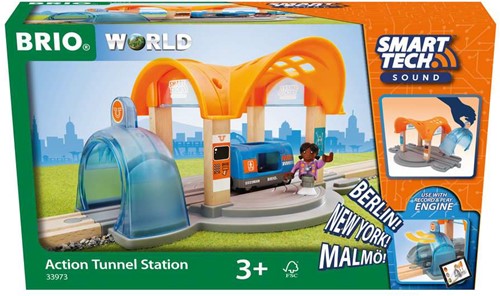 BRIO Smart Tech Train Tunnel Station Interactive - 33973