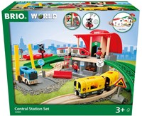 Brio treinset Central Station - houten speelgoedtrein met accessoires