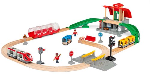 Brio treinset Central Station - houten speelgoedtrein met accessoires-2