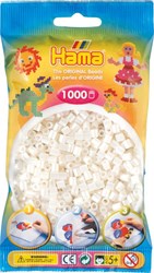 Hama perles à repasser - Blanc nacré - 1000 pièces - Jouet créatif