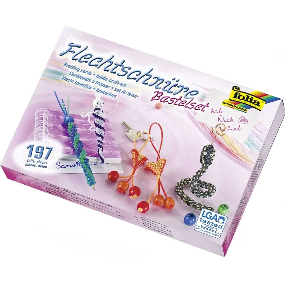 Folia knutselset Scoubidou - creatieve vlechtset voor kinderen