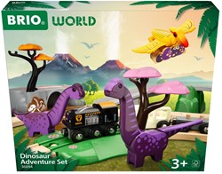 Brio speelgoed Dinosaur Adventure Set - houten treinset met dino's