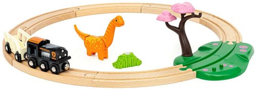 Brio Dinosaur speelgoed treinset - houten rails en dino's-3