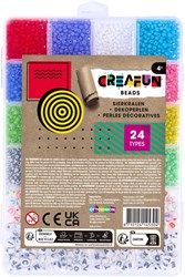 Creafun coffret de perles - 24 types de perles pour créer des bijoux