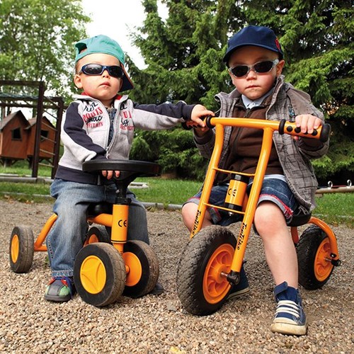 Top Trike draisienne Little Walker vélo d'équilibre bois jaune multicolore