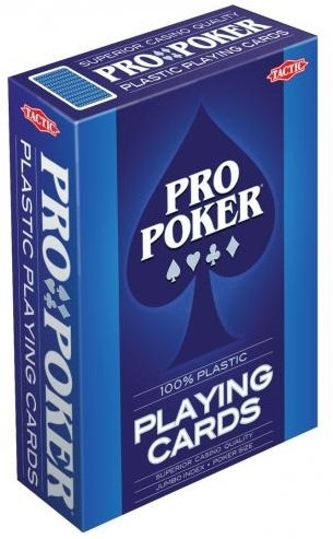 Tactic cartes à jouer Pro Poker - jeu de cartes plastique qualité casino