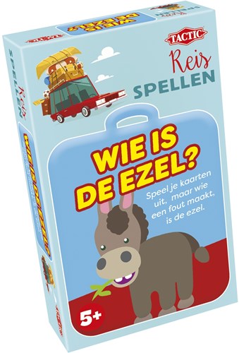 Tactic jeu de cartes Qui est l’Âne ? - Jeu de voyage pour enfants et famille