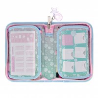 Lobbes etui schelp met accessoires - 25-delig - kleurpotloden en stiften-2