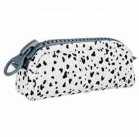 Lobbes etui zwart stippen Dalmatier print voor kinderen 22 cm