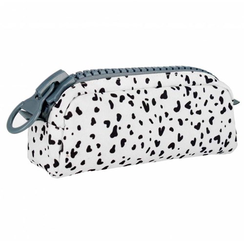 Lobbes etui zwart stippen Dalmatier print voor kinderen 22 cm