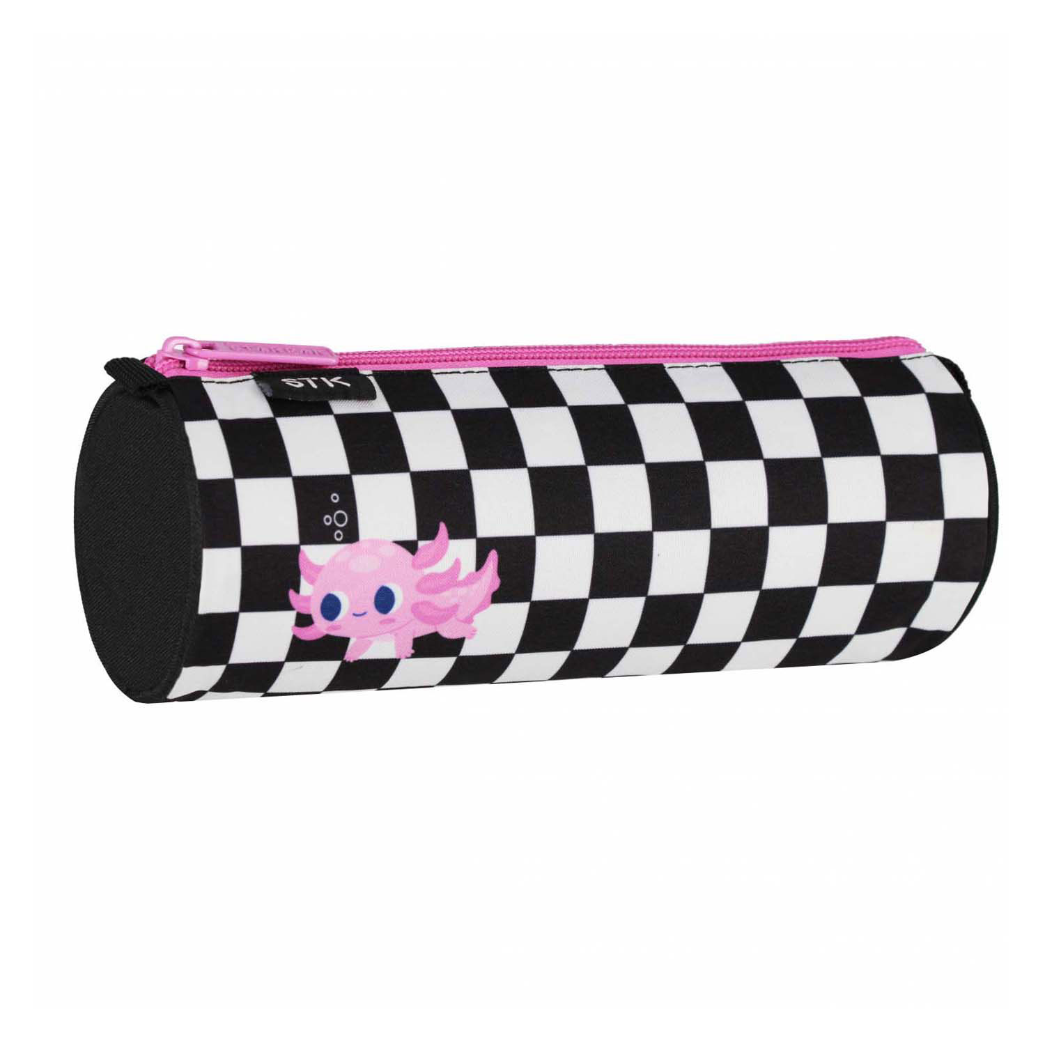Lobbes etui axolotl zwart-wit schattig voor kinderen school