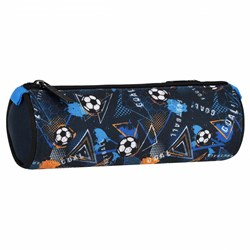 Lobbes etui voetbal blauw sportief schoolaccessoire