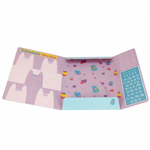 Lobbes map A4 Gabby's Poppenhuis met elastiek roze multikleur-3