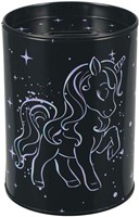Lobbes spaarpot eenhoorn holografisch met unicorn print metaal