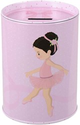 Lobbes tirelire métal rose Ballerine boîte à monnaie cadeau organisateur