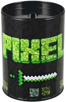 Lobbes tirelire métal design pixel Minecraft pour enfants
