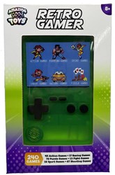 Amazing Cool arcade game console kleurenscherm 7 cm doorzichtig groen