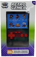 Amazing Cool arcade game console kleurenscherm 7 cm doorzichtig zwart