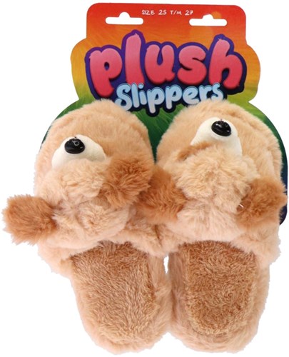 Pluche pantoffels hond dieren sloffen maat 25-27 kids antislip-2