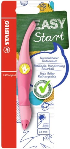 Stabilo ergonomische rollerbalpen pastel poeder roze linkshandig navulbaar