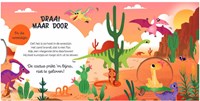 Lantaarn interactief kinderboek dino's met draaischijf kartonboek-3