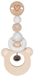 Goki Clip - Beer houten kinderwagenhanger multikleur