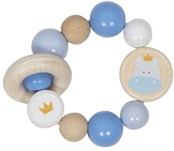 Goki bijtring - houten baby speelgoed nijlpaard multicolor