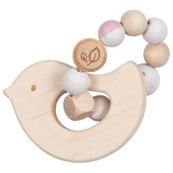 Goki anneau de dentition en bois oiseau - jouet bébé bois naturel