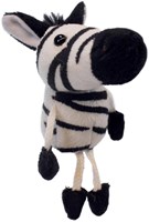 The Puppet Company marionnette à doigt zèbre - jouet animal marionnette doigt
