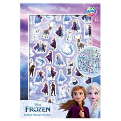 Disney Frozen set de stickers pailletés - format A5 - 8 pièces - plaisir créatif