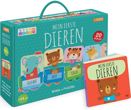 Train puzzle animaux livre avec puzzle - jouet éducatif pour enfants
