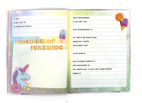 Image Books vriendenboek eenhoorn voor kinderen vanaf 4 jaar-3