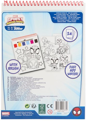 Canenco Spidey livre de coloriage à l'aquarelle pour enfants - Marvel Spider-Man-2