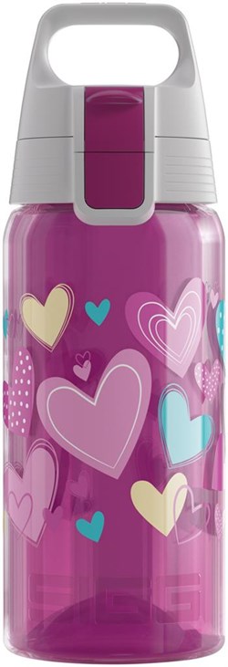 SIGG Kinder drinkfles waterfles Viva One Hearts 0.5L roze BPA-vrij