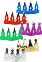 Folat - Feestkroontjes karton multikleur 6 stuks verjaardag