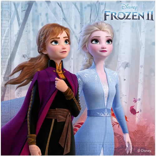 Folat Disney Frozen 2 servetten - papieren tafeldecoratie - 20 stuks