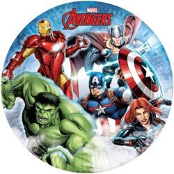 Globos Avengers papieren borden FSC 8 stuks Marvel feest