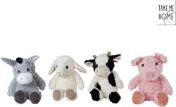 Take Me Home pluche boerderijdieren knuffels 4ass 23-30cm speelgoed