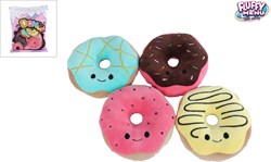 Van Manen pluche speelgoed Fluffy Menu met 4 donuts - 40cm knuffel