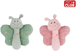 Mini Club knuffel vlinder pluche speelgoed 33x32cm kleurrijk
