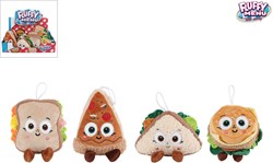 Van Manen pluche speelgoed Fluffy Menu food 13cm knuffel multi