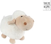 Take Me Home pluche schaap knuffel 27cm wit speelgoed