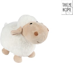Take Me Home pluche schaap knuffel 27cm wit speelgoed