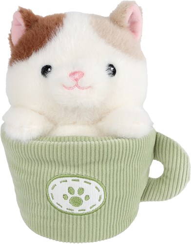 Take Me Home peluche chat tasse 18cm jouet cadeau enfant-3