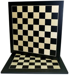 HOT Games Schaakbord Zwart/Ahorn Ingelakt 50 mm 50 cm.