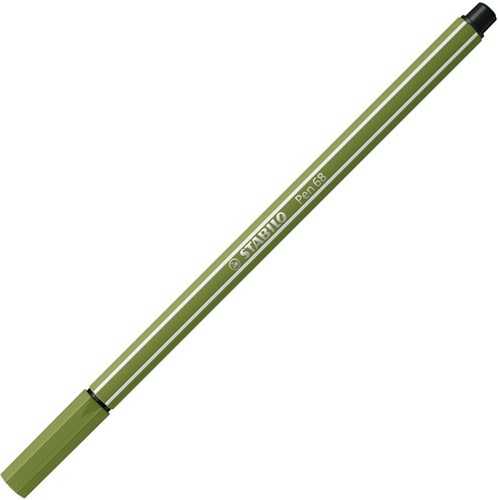Stabilo feutre Pen 68 vert mousse - marqueur créatif pour dessiner
