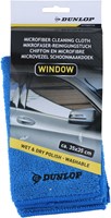 Dunlop chiffon microfibre vitre chiffon nettoyage bleu 35x35 cm voiture