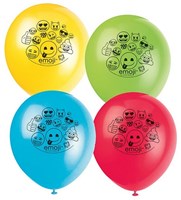 Haza ballonnen emoji 30cm 8 stuks feestdecoratie helium-2